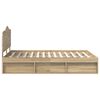 vidaXL Estrutura da Cama com cabeceira Carvalho Sonoma 150 x 200 cm