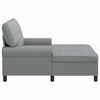 vidaXL Chaise Lounge Cinzento-claro 91 x 157 x 91 cm tecido