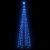 vidaXL &Aacute;rvore de Natal em cone c/ 136 luzes LED 70x240 cm azul