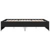 vidaXL Estrutura de cama 150x200 cm derivados de madeira/metal preto