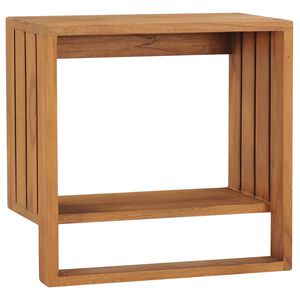 vidaXL Toalheiro de parede 35x20x35 cm madeira de teca maci&ccedil;a