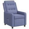 vidaXL Poltrona reclin&aacute;vel Azul Jeans 65 x 93 x 102 cm Tecido