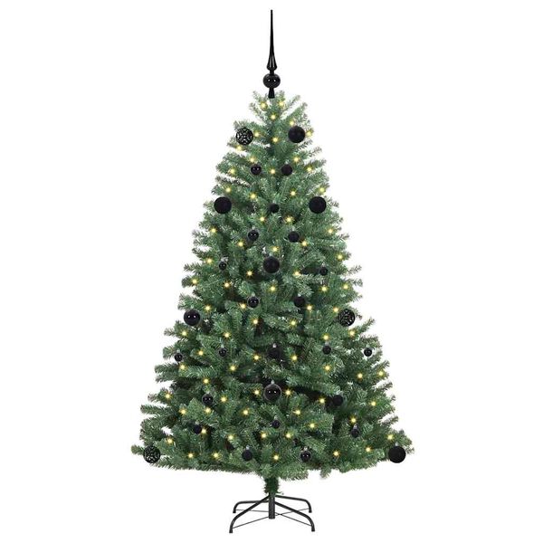 vidaXL &Aacute;rvore de Natal Articulada Artificial Verde 150 cm PVC e Metal