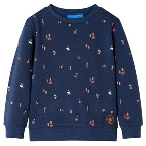 vidaXL Sweatshirt para crian&ccedil;a azul-marinho mesclado 92