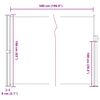 vidaXL Toldo lateral retr&aacute;til 160x500 cm castanho