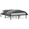 vidaXL Estrutura de cama 140x200 cm metal preto