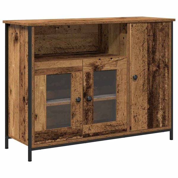 vidaXL Buffet Madeira antiga 100 x 35 x 75 cm