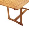 vidaXL 7 pcs conjunto de jantar para jardim ac&aacute;cia maci&ccedil;a e textilene