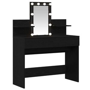 vidaXL Mesa de vestir Carvalho Preto 100 x 40 x 130 cm