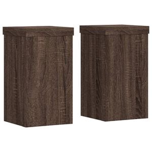 vidaXL Suportes p/ plantas 2 pcs 10x10x18 cm derivados madeira