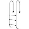 vidaXL Escada de piscina 54x38x158 cm a&ccedil;o inoxid&aacute;vel 304