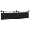 vidaXL Cabeceira Suspensa Liso Verde Selva 210 x 55 x 5 cm
