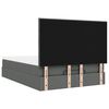 vidaXL Estrutura de cama otomana com colch&atilde;o 140x190cm cinzento escuro
