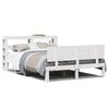 vidaXL Estrutura de cama c/ cabeceira sem colch&atilde;o 140x190 cm branco