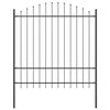 vidaXL Cerca para Jardim 6 pcs Cinzeto 170 x 215 cm A&ccedil;o revestido a p&oacute;