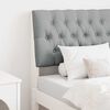 vidaXL Cabeceira estofada Cinzento-claro 80 cm