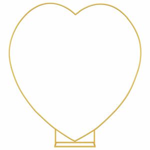vidaXL Arco de Casamento Ouro 195 x 35 x 211 cm A&ccedil;o