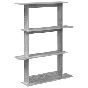 vidaXL Prateleira de Parede Sonoma cinzento 100 x 20 x 126 cm