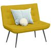vidaXL Banco 110x74x84 cm veludo amarelo