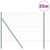 vidaXL Poste de Cerca Verde 25 x 1,5 m (malha de 36 mm) A&ccedil;o