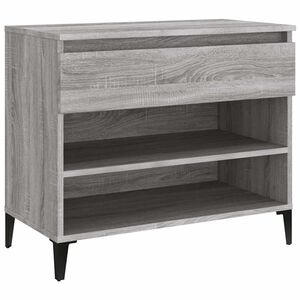 vidaXL Sapateira 70x36x60 cm derivados de madeira cinzento sonoma