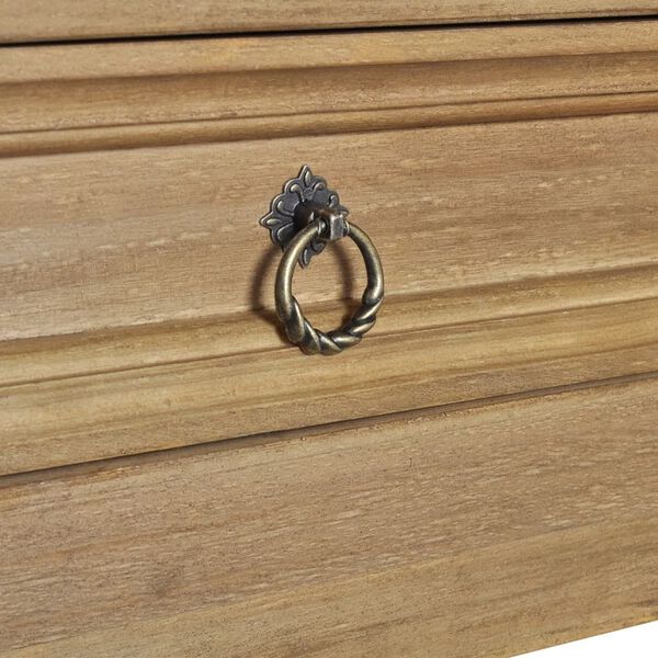 vidaXL Mesa de centro com gaveta madeira de pinho mexicano