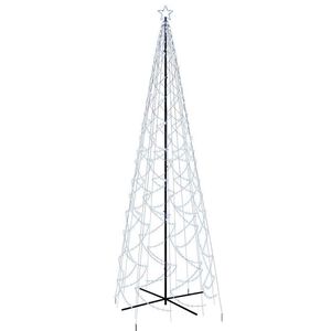 vidaXL &Aacute;rvore de Natal em cone 1400 luzes LED 160x500 cm branco frio