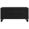 vidaXL Mesa de centro Carvalho Preto 102 x 44,5 x 50 cm