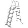 Bestway Escada de seguran&ccedil;a Flowclear com 4 degraus 122 cm