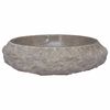 vidaXL Lavat&oacute;rio &Oslash;40x12 cm m&aacute;rmore cinzento