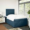 vidaXL Cama boxspring com colch&atilde;o 120x200 cm veludo azul