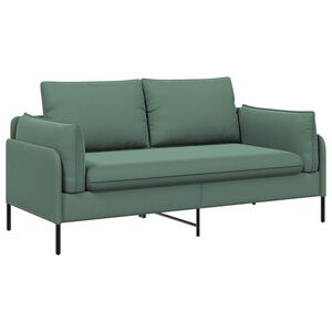 vidaXL Sof&aacute; para 2 Pessoas Verde do Mar 188 x 81 x 89 cm Veludo