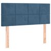 vidaXL Cama com molas/colch&atilde;o 90x200 cm veludo azul-escuro