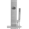 vidaXL Coluna duche de exterior aço inoxidável