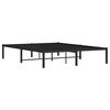 vidaXL Estrutura de cama 140x200 cm metal preto