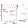 vidaXL Cabeceira estofada Cinzento-acastanhado 135 cm