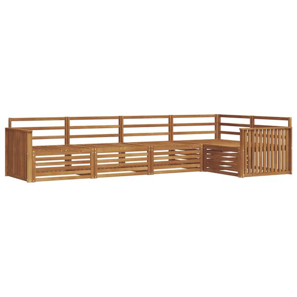 vidaXL Conjunto de Sof&aacute;s para Exterior 5 pcs Natural