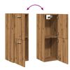 vidaXL Arm&aacute;rio suspenso de WC 30x30x80 cm carvalho artisiano