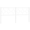 vidaXL Cabeceira de substitui&ccedil;&atilde;o 180 cm metal branco