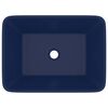 vidaXL Lavatório luxuoso 41x30x12 cm cerâmica azul-escuro mate