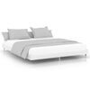 vidaXL Estrutura de cama 180x200 cm derivados madeira branco brilhante