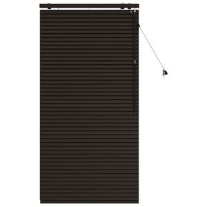 vidaXL Cortina Veneziana Marrom Escuro 70 x 160 cm 35 mm