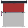 vidaXL Toldo lateral para varanda 175x250 cm vermelho
