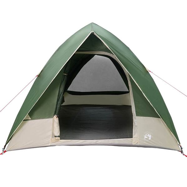 vidaXL Barraca de Camping com telhado Verde 320 x 275 x 190 cm tafet&aacute;