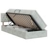 vidaXL Cama com Armazenamento Cinzento-claro 90 x 190 cm Veludo