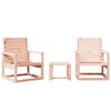 vidaXL 3 pcs conjunto lounge de jardim madeira de douglas maci&ccedil;a