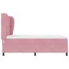 vidaXL Cama Box com colch&atilde;o com cabeceira Rosa 190 x 140 cm Veludo