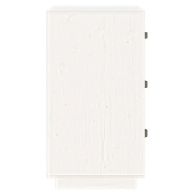 vidaXL Mesa de cabeceira 40x40x75 cm madeira de pinho maciça branco