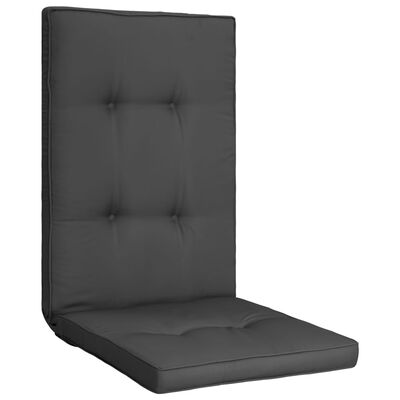 vidaXL Almofadões para cadeiras de jardim 2 pcs 120x50x5cm antracite