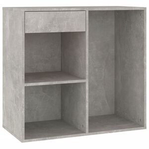 vidaXL Arm&aacute;rio de cosm&eacute;tica 80x40x75 cm madeira Concreto Cinza
